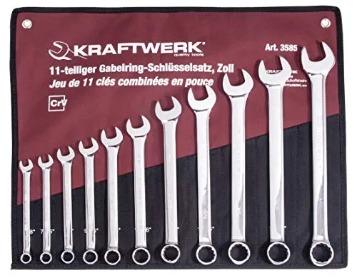 Kraftwerk 3585R Gabelringschlüsselsatz 13-teilig - Werkzeug-Sets für Profis, aus hochwertigem Material mit präziser Verarbeitung für optimale Leistung und Langlebigkeit.