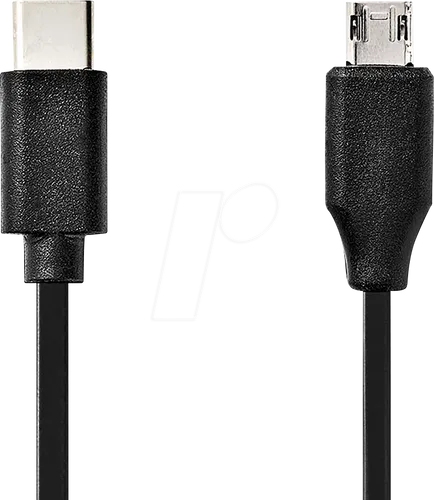 N CCGL60750BK10 - USB 2.0 Kabel, C-Stecker > Micro-B-Stecker, 1m, schwarz