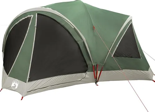 vidaXL Familienzelt Grün und Grau 460 x 430 cm – Ideal für Gruppen - Geräumiges Familienzelt mit modernem Design und praktischem Zubehör. Perfekt für Campingabenteuer mit robusten Materialien und cleveren Funktionen für optimalen Komfort im Freien.