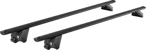 Dachbox VDPMAA320 320 Liter abschließbar weiß + Dachträger CRV107NERO kompatibel mit VW Tiguan (5 Türer) ab 2016
