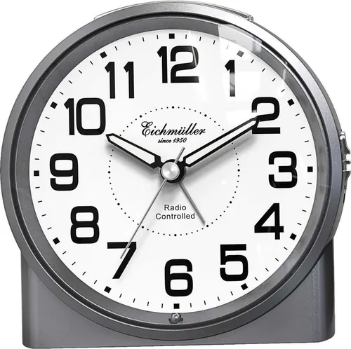 Eichmüller Funkwecker Grau mit Licht in grau von Eichmüller