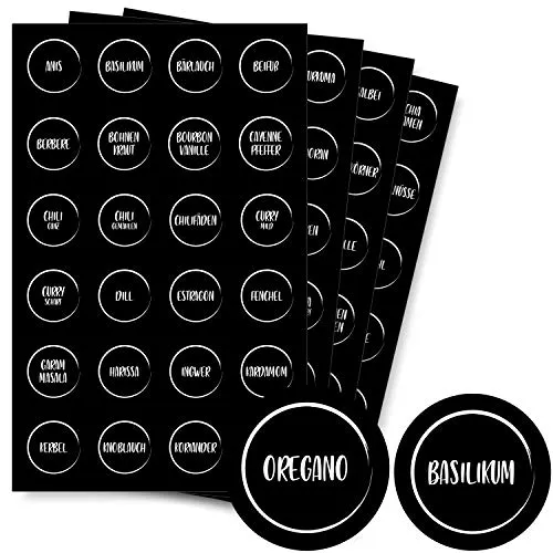 Gewürzetiketten (96 Stück) von Gentle North