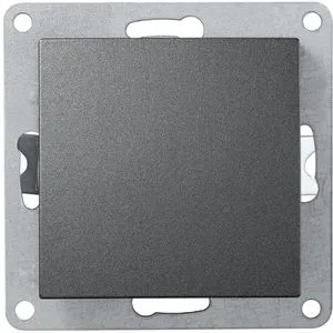 McPower Lichtschalter Flair anthrazit, Unterputz, Tastschalter Schließer