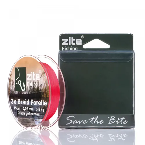 Geflochtene Angelschnur 3fach 0,06mm Forellenschnur Forelle Schnur Zite Fishing