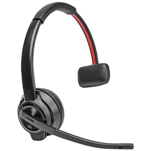 Poly Savi 8410 Office - Kabelloses Headset für professionelle Nutzung - Kopfhörer, DECT/Bluetooth, ideal für klare Kommunikation und zertifiziert für Microsoft Teams, perfekt für Home Office und Büros.