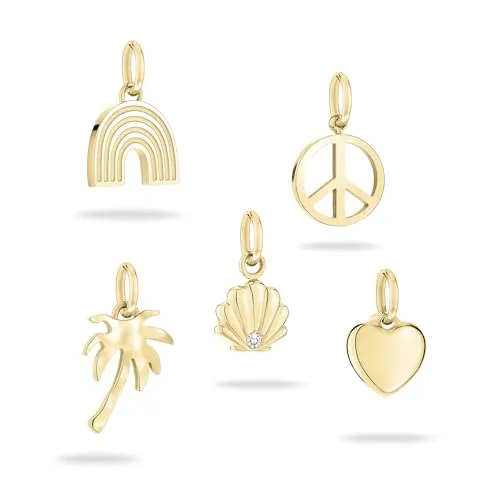 Tamaris Anhänger TJ-0640-P-05 – Eleganter Clasp Charm - Clasp Charms für Damen, aus hochwertigem Edelstahl in zeitlosem Gelbgold für einen stilvollen Akzent.