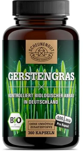 Gerstengras Kapseln -BIO- 360 Stück von Scheunengut