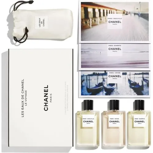Chanel Les Eaux De Set: Paris - Deauville - Geschenkbox mit 3 x 30 ml Eau De Toilette für Frauen, inklusive der exklusiven Düfte Paris - Deauville, Paris - Venise und Paris - Biarritz.