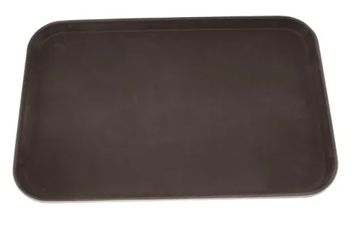 Tablett rutschfest schwarz 60 x 40 cm