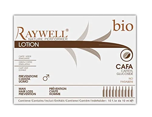 Hair Loss Prevention Ampullen Haarausfall Bio Cafa Man Raywell 10 x 10 ml