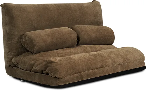 COSTWAY Klappbares Bodensofa 3 in 1 mit Schlaffunktion