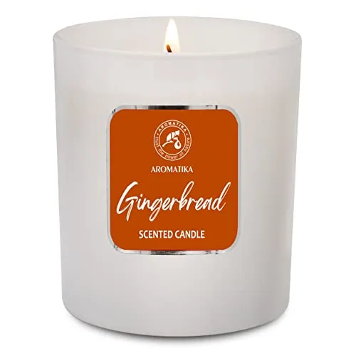 Duftkerze Lebkuchen 200 g - Aroma Kerze - Aromatherapie - Kerze aus Sojawachs - Duftkerze für Hause - Kerzen für Raumduft mit Lebkuchen - Duftkerze im Glas - Idee für Muttertag - Geburtstag