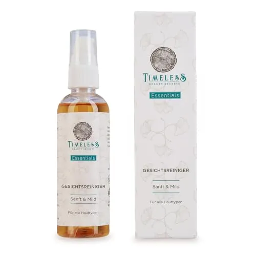Essentials TBS Sanftes Gesichtswaschgel 100ml Sebum & Porentiefer Reiniger für Trockene, Empfindliche & Allergieanfällige Haut Ayurvedisches Feuchtigkeitsspendende & Beruhigende Tägliche Reinigung