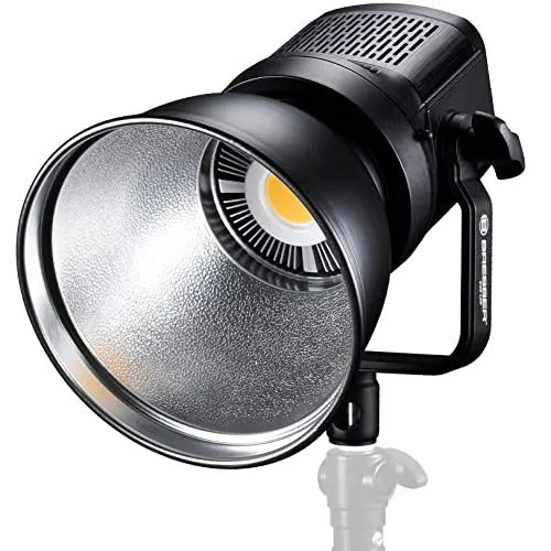 BRESSER BR-80SL COB LED Licht 80W - Leistungsstarke COB LED-Leuchte mit 6 Spezialeffekten und hoher Farbtreue. Ideal für professionelle Studiosetups. Kompakt und leicht, inklusive Zubehör für vielseitige Anwendungen.