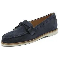 Paul Green Slipper aus Veloursleder in Blau, Größe 37,5 - Elegante Slipper aus hochwertigem Veloursleder, ideal für den Alltag. Mit komfortablem Blockabsatz und lässigem Schlupfschuh-Design.