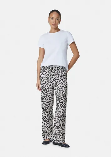 comma casual identity 2-in-1-Hose bunt|grau 38