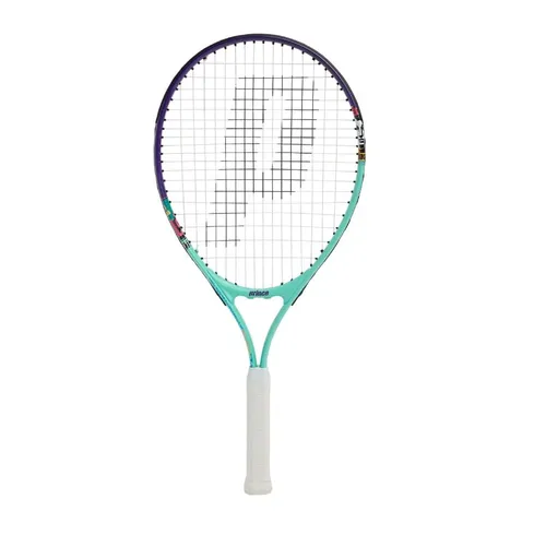 Prince Kinder-Tennisschläger Ace/Face 25in (9-12 Jahre) - pink, besaitet - Aluminium Junior-Tennisschläger für angehende Profis, leicht und handlich. Ideal für Spieler ab 9 Jahren. Kopfgröße: 677 cm², Gewicht: 230 g.