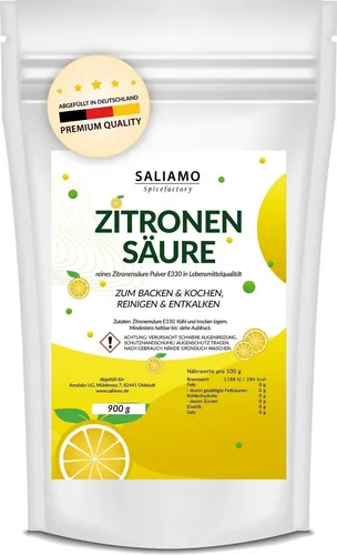 Saliamo | 900g Zitronensäure E330 von Saliamo