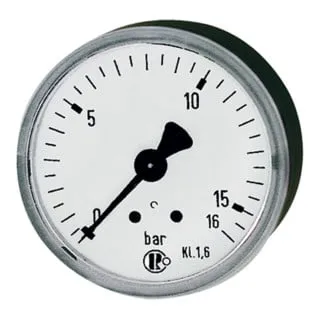 Riegler Standardmanometer, Stahlblechgeh., G 1/4 hinten, 0-10,0 bar, Ø 63