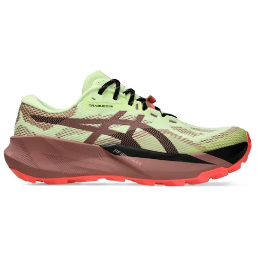 Asics Trabuco 14 Trailrunningschuhe 41,5 | EU 41,5 gelb/umeboshi - Leichter Trailrunningschuh mit griffiger Sohle und atmungsaktivem Obermaterial. Ideal für unwegsames Gelände. Entdecken Sie weitere Asics Modelle bei Bergfreunde.de!