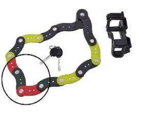 Filmer Fahrradschloss Faltschloss 70cm mit Schlüssel und Halter 43118