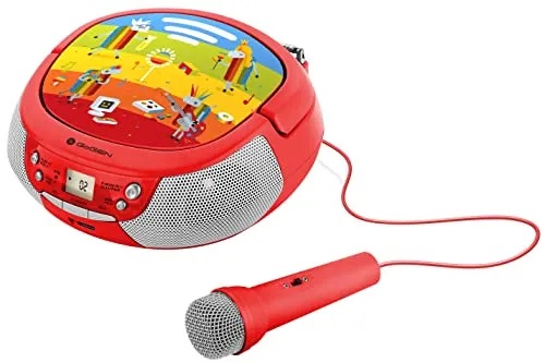 GOGEN Kinder CD Player mit Karaoke-Funktion – Tragbar und bunt