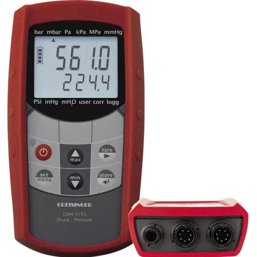Greisinger GMH5155 Druck-Messgerät - Gasmelder für anspruchsvolle Druckmessungen bis 1000 bar, mit extrem robuster Bauweise und wasserdichter Konstruktion für den Einsatz in rauen Umgebungen.