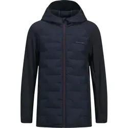 Jack & Jones Perfect Hybrid Jacke Junior - Dunkelblau - 128 - Leichte Jacke für Kinder, ideal für Übergangszeiten. Wasserabweisend, mit Kapuze und Klettverschlussbündchen. Hergestellt aus recyceltem Polyester für ein angenehmes Tragegefühl.