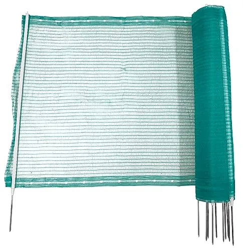 Kerbl Hobbyfarming Universalzaun 80cm, 20m - Grüner Schutzzaun - Dekorative Zäune für die Abgrenzung von Blumenbeeten und Gärten, robust und einfach aufzubauen, ideal auch als kurzfristige Barriere für Kleintiere.