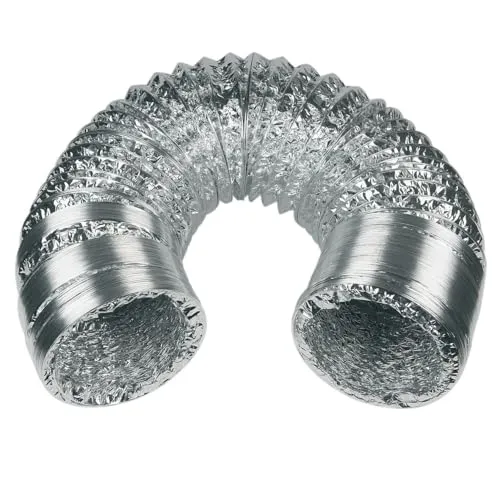 Europart Abluft Schlauch Abluftschlauch 125mm ALU Universal 3m Trockner Abzugshaube Klima