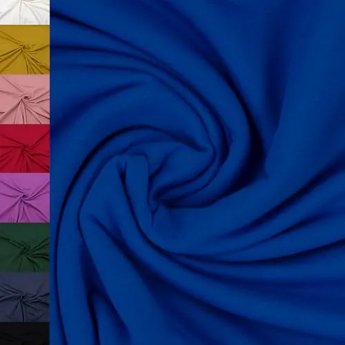 MAGAM-Stoffe Theo French Terry uni Sweat Stoff Oeko-Tex Meterware 50cm (22. Royalblau)