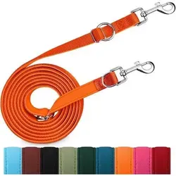 Hundeleine Schleppleine Doppelleine Nylon 30kg 3 Meter Orange