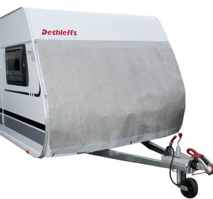 Hindermann Caravan Bugschutzplane Supra 240 x 200 cm - Caravan-Zubehör: Atmungsaktive Bugschutzplane aus TYVEK schützt vor Sonneneinstrahlung und Wintereinflüssen, einfach einzuziehen und abzuspanen.