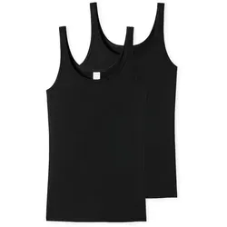 Schiesser Damen 2 Pack Trägertop Unterhemd von Schiesser
