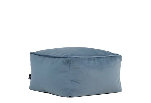 Icon Amara Hocker, Hellblau - Flauschiger Samt Sitzsack für jeden Raum - Sitzsäcke - Der flauschige Samt-Hocker bietet ultimativen Komfort und Vielseitigkeit, ideal als Fußhocker oder zusätzliche Sitzgelegenheit.