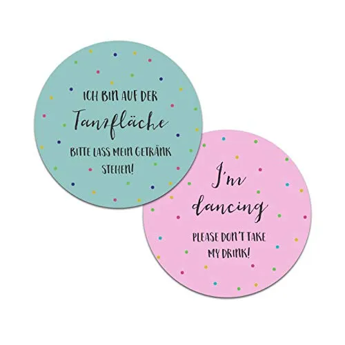 Bierdeckel Hochzeit Hochzeitsdeko Tischdeko Hochzeit Gastgeschenk Hochzeit Hochzeitsspiel Bierdeckelspiel (Bin auf der Tanzfläche) 50
