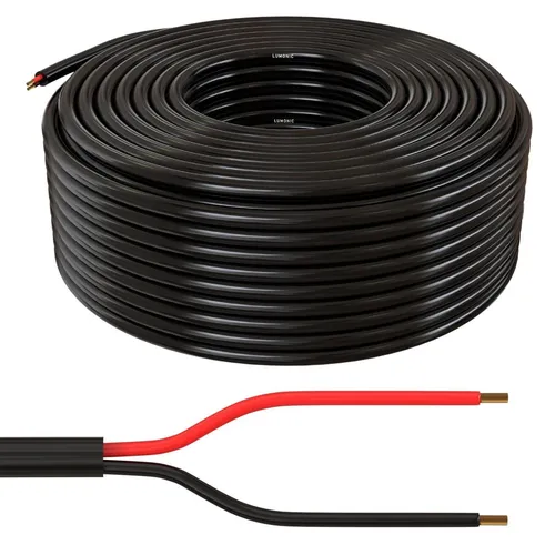 50m FLRYY Fahrzeugleitung 2x2,5mm² rund Kabel KFZ Anhängerkabel Niedervolt