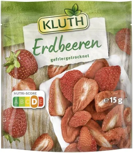 Kluth Erdbeeren, gefriergetrocknet 15 Gramm (1er Pack)