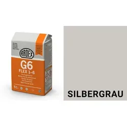 Ardex G6 FLEX 1-6 Flex-Fugenmörtel 5 kg Beutel silbergrau