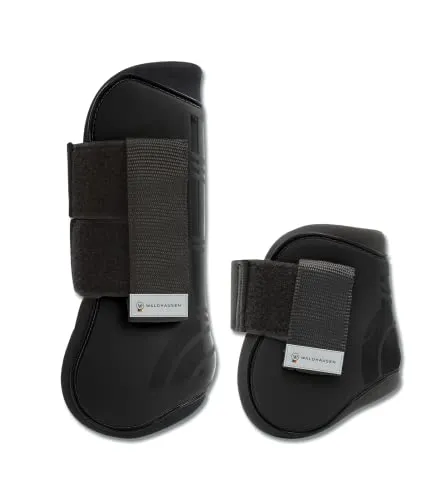 WALDHAUSEN Gamaschen & Streichkappen Pro, Set in schwarz von Waldhausen