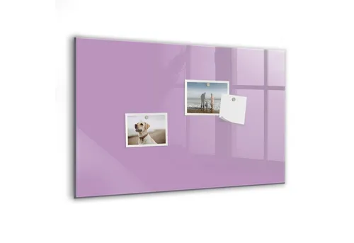Tulup Magnettafel Violett 60x40 cm – Elegante Magnettafel für Zuhause und Büro - Praktische Magnettafel aus bruchsicherem Glas, ideal zum Organisieren von Notizen und Erinnerungen. Inklusive 5 Neodym-Magneten und Kreidemarker für vielseitige Nutzung.
