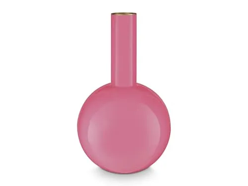 Pip Studio Vase Metal Medium Pink 19x33cm in pink von Pip Studio