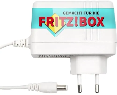GEQUDIO GNX-42 Netzteil 12V / 3,5A kompatibel für alle AVM Fritzbox WLAN Router und Telekom Speedport Smart – Extra langes Kabel 2,5m – Passend weiß für Fritz Box 7590 DSL, Cable, LTE – Fritz!Box