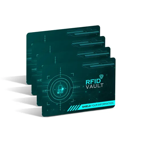 RFID VAULT 4er Set NFC Block Karte Anti-Phishing Schutz EC Kreditkarte Ausweis