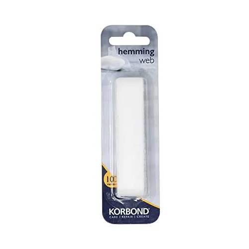 Korbond Saumband zum Aufbügeln – Waschfestes Bügelband & Klebeband zum Hosenkürzen ohne Nähen (10 m x 2cm)