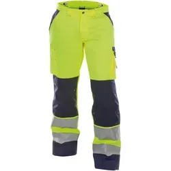 DASSY Buffalo Warn Bundhose mit Kniepolstertaschen - Hochsichtbare Bundhose für Arbeitsschutz, ausgestattet mit robusten Kniepolstern und Verstärkung aus Nylon Cordura® für optimale Strapazierfähigkeit.