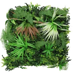 Jangal Akustikpaneel Modular Wall System Design Flora, Grün, Kunststoff, 52x52x5 cm, Handmade Quality, Montage ohne Bohren, Tapeten & Wandverkleidungen, Akustikpaneele