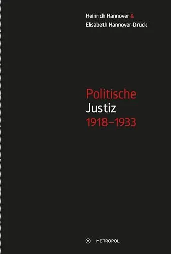 Produktbild Politische Justiz 1918–1933