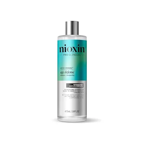 Nioxin Age Defense Shampoo für stumpfes oder weißes Haar - Niacinamid Kopfhautentgiftung