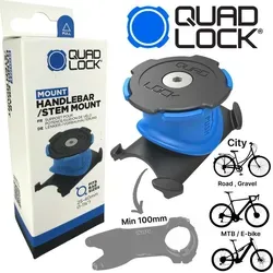 QUAD LOCK Bike Mount für Handy - Rennrad & Gravel - Praktische Handyhalterung für den Fahrradlenker, robust und stabil für sichere Navigation während der Fahrt. Ideal für Rennrad- und Gravel-Fahrer.